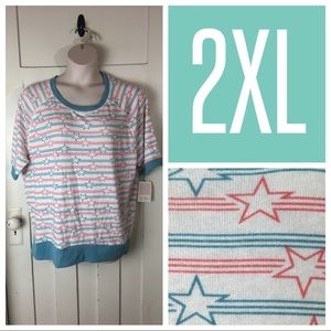 NWT LuLaRoe Jane Short Sleeve Sweatshirt